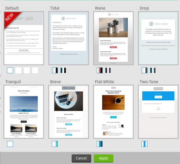 Aweber template email